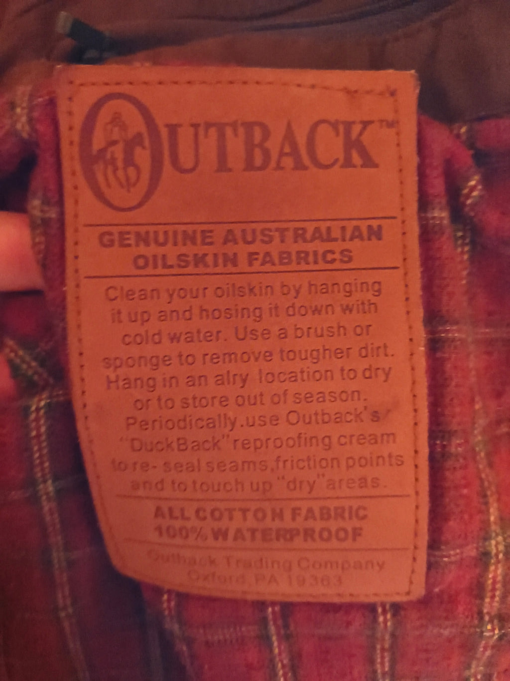 Outback Trading Company LTD. Vest