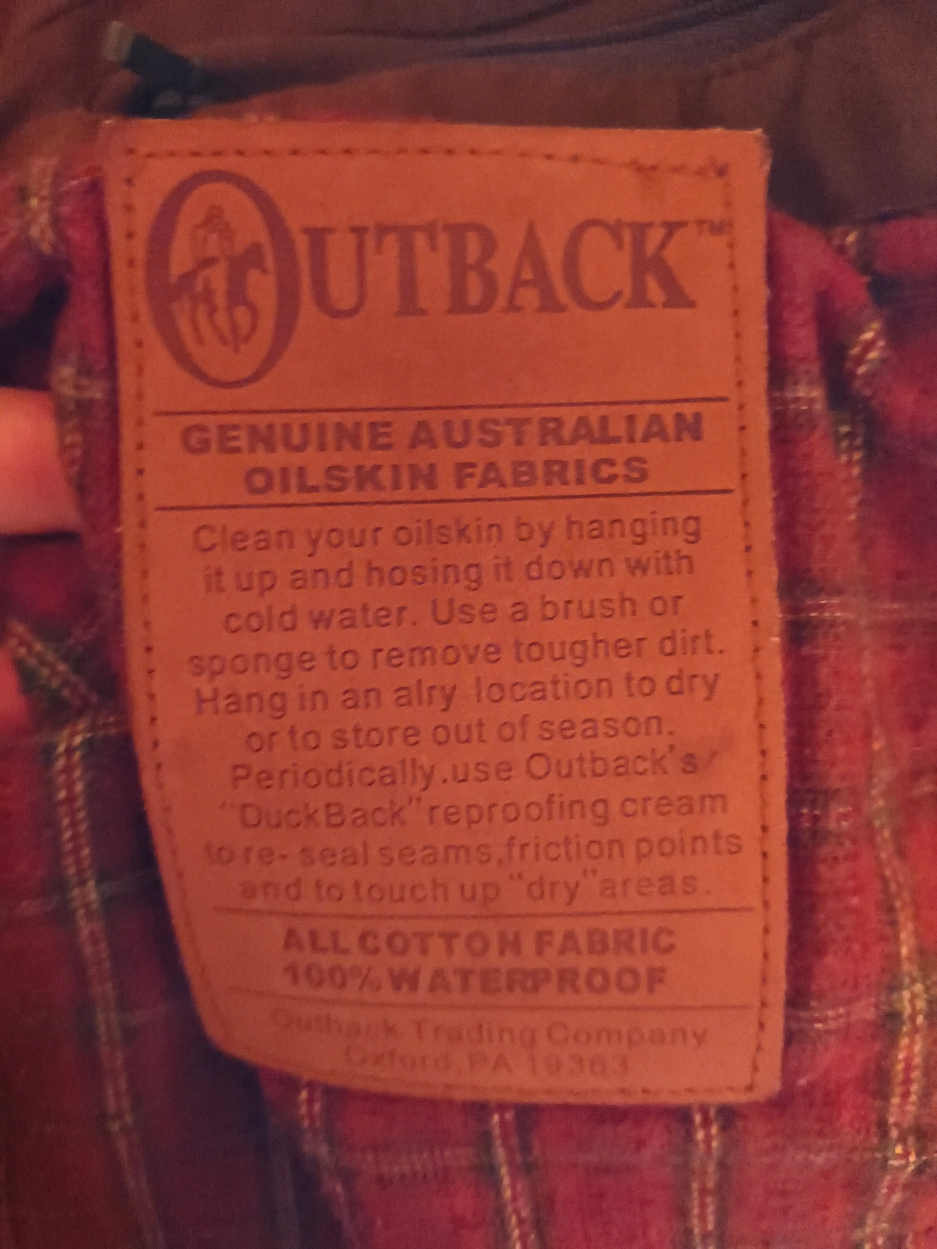 Outback Trading Company LTD. Vest